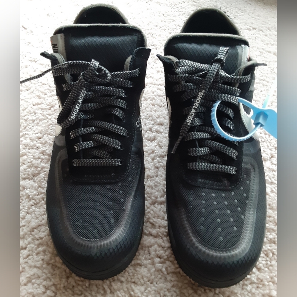 NIKE AIR FORCE 1 LOW CUT OFF WHITE BLACK WHITE